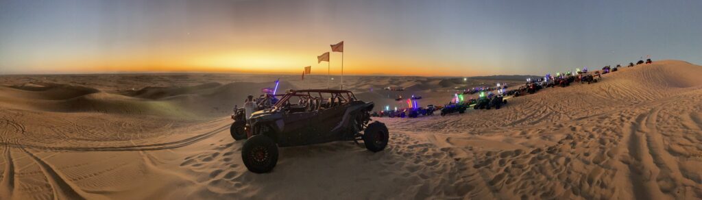 Sunset in Glamis. Sunset hill The ledge