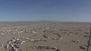 trailers circled up where to camp in glamis sand dunes.